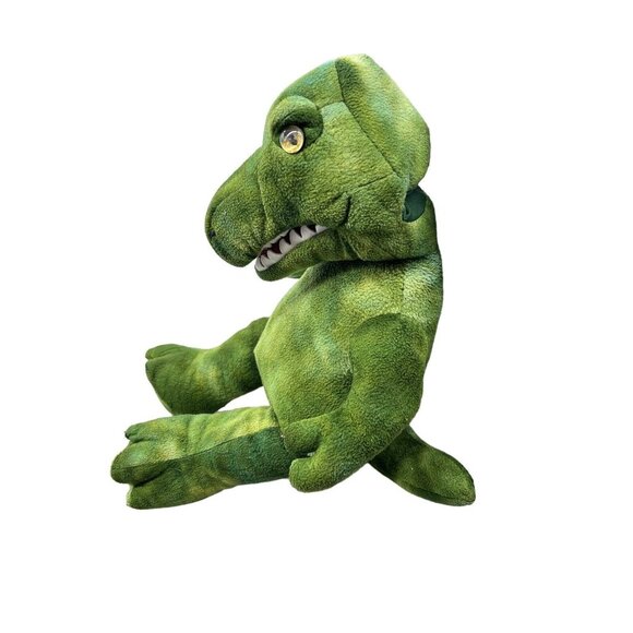 Build-A-Bear Workshop Green T-Rex Dinosaur 16" Plush Puppet BABW - Picture 5 of 7